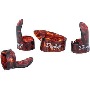 Jim Dunlop Medium Shell Guitar Thumbpick & Fingerpick Player Pack (1x Thumb, 3x Finger Picks) - JPTFMS
