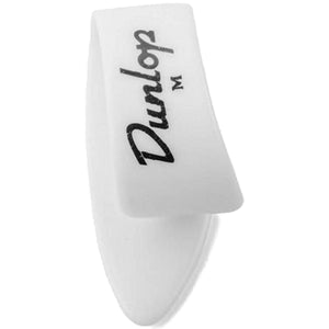 Jim Dunlop Medium White Guitar Thumbpicks Players Pack (4 Picks) - JPTPMW