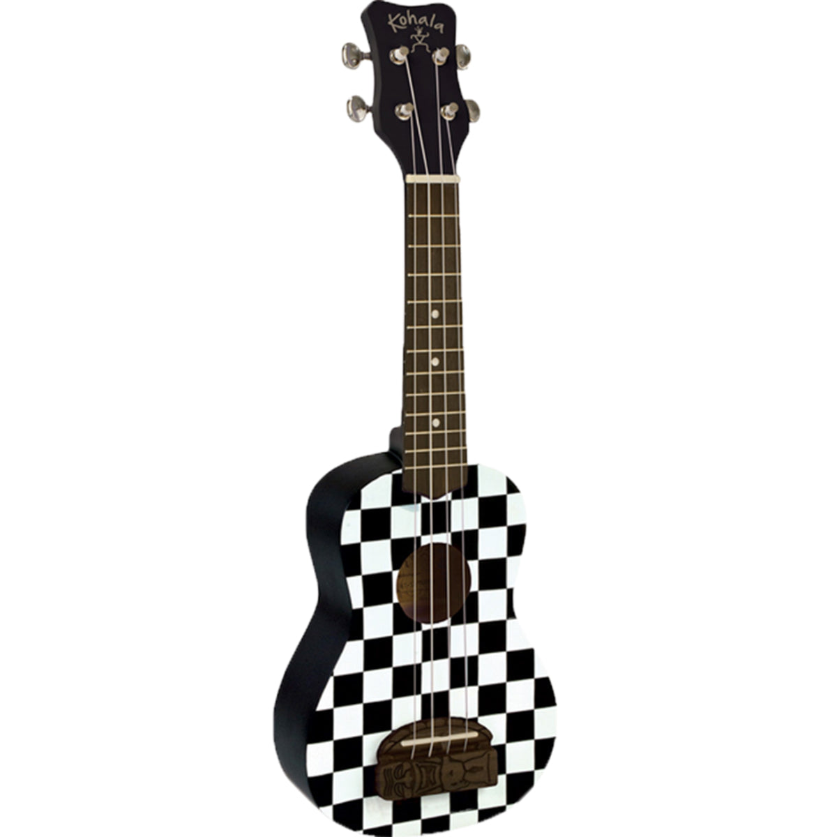 Kohala Series Soprano Ukulele Checkerboard Finish Uke