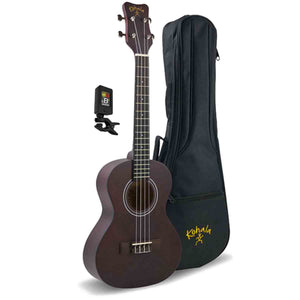 Kohala Soprano Players Ukulele Pack Natural Satin w/ Uke, Bag & Tuner