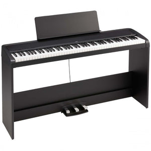Korg B2-SP Digital Piano w/ Stand & 3 Pedals Black Angle