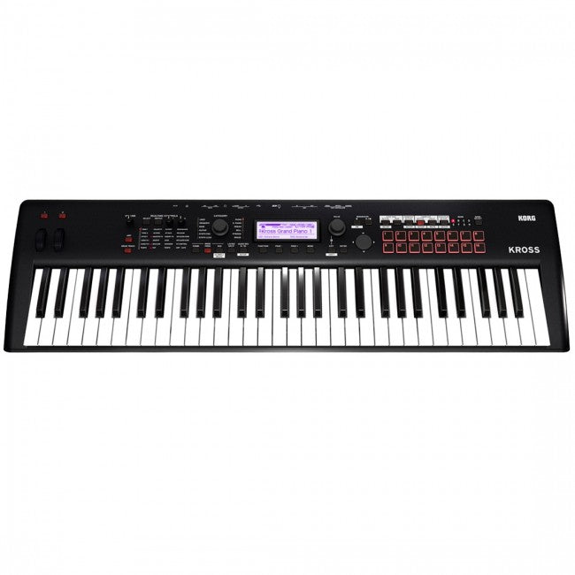 Korg Kross 2 61 Note Work Station Synthesizer front angle