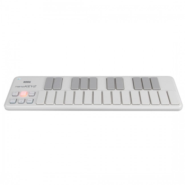 Korg nanoKEY 2 Slim Line USB Keyboard White Angle