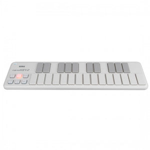 Korg nanoKEY 2 Slim Line USB Keyboard White Angle