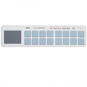 Korg nanoPAD2 Slim-Line USB Controller White Front