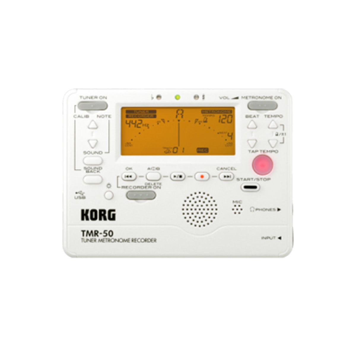Korg TMR-50 Tuner Metronome White