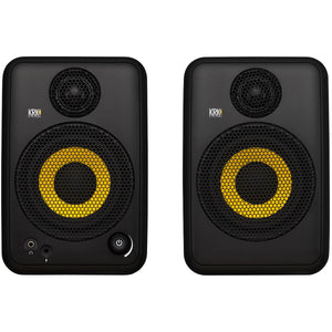 KRK GO AUX 4 - Portable Studio Monitors 4inch 2-Way w/ Measurement Mic