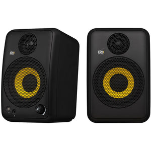 KRK GO AUX 4 - Portable Studio Monitors 4inch 2-Way w/ Measurement Mic