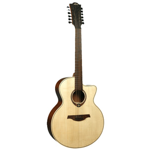 Lag Tramontane 177 T177J12CE Acoustic Guitar Jumbo 12-String Solid Engelmann Top w/ Pickup