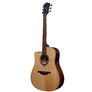 Lag Tramontane Hyvibe 15 THV15DCE Acoustic Guitar Left Handed Dreadnought Solid Cedar Top w/ Pickup & Hardcase