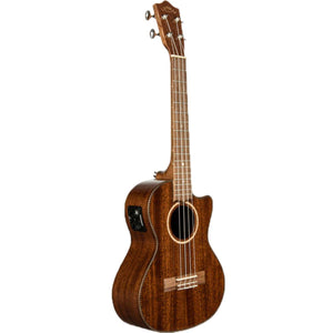 Lanikai Mahogany Series Tenor Ukulele All Solid Natural Gloss Uke w/ Pickup & Polyfoam Case