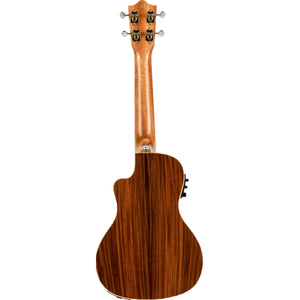 Lanikai Morado Series All Solid Concert Ukulele Natural Gloss Uke w/ Pickup & Polyfoam Case