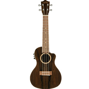 Lanikai Ziricote Series Concert Ukulele Natural Satin Uke w/ Pickup & Deluxe Gig Bag