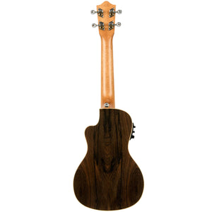 Lanikai Ziricote Series Concert Ukulele Natural Satin Uke w/ Pickup & Deluxe Gig Bag