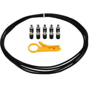 Lava Cable Tightrope DC Cable Kit Black w/ 10-DC Plugs & Stripper