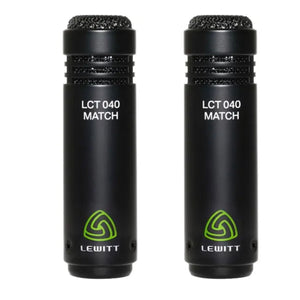 Lewitt Audio LCT 040 Match Condenser Microphone Small Diaphram Mic Black (Pair)