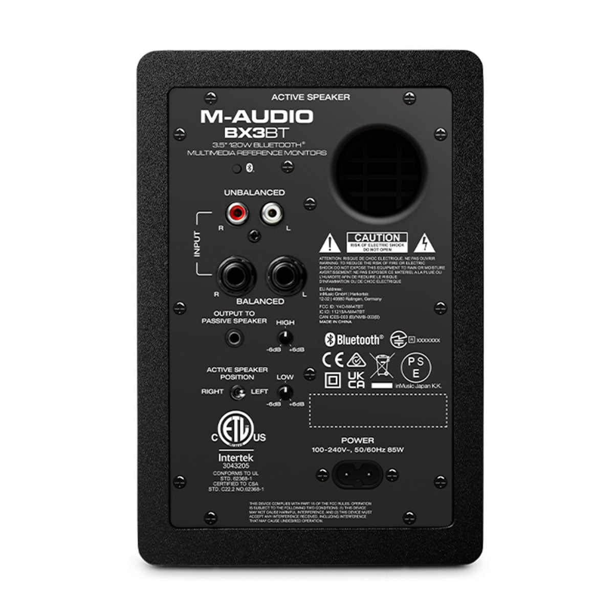 M-Audio BX3 D4 BT Powered Studio Monitors Speakers 3.5inch w/ Bluetooth (Pair)