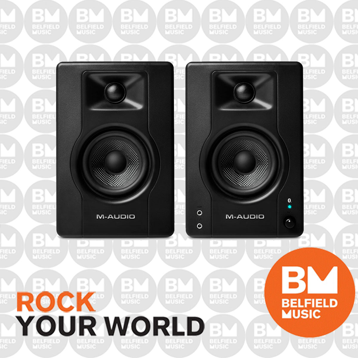 M audio powered sales speakers