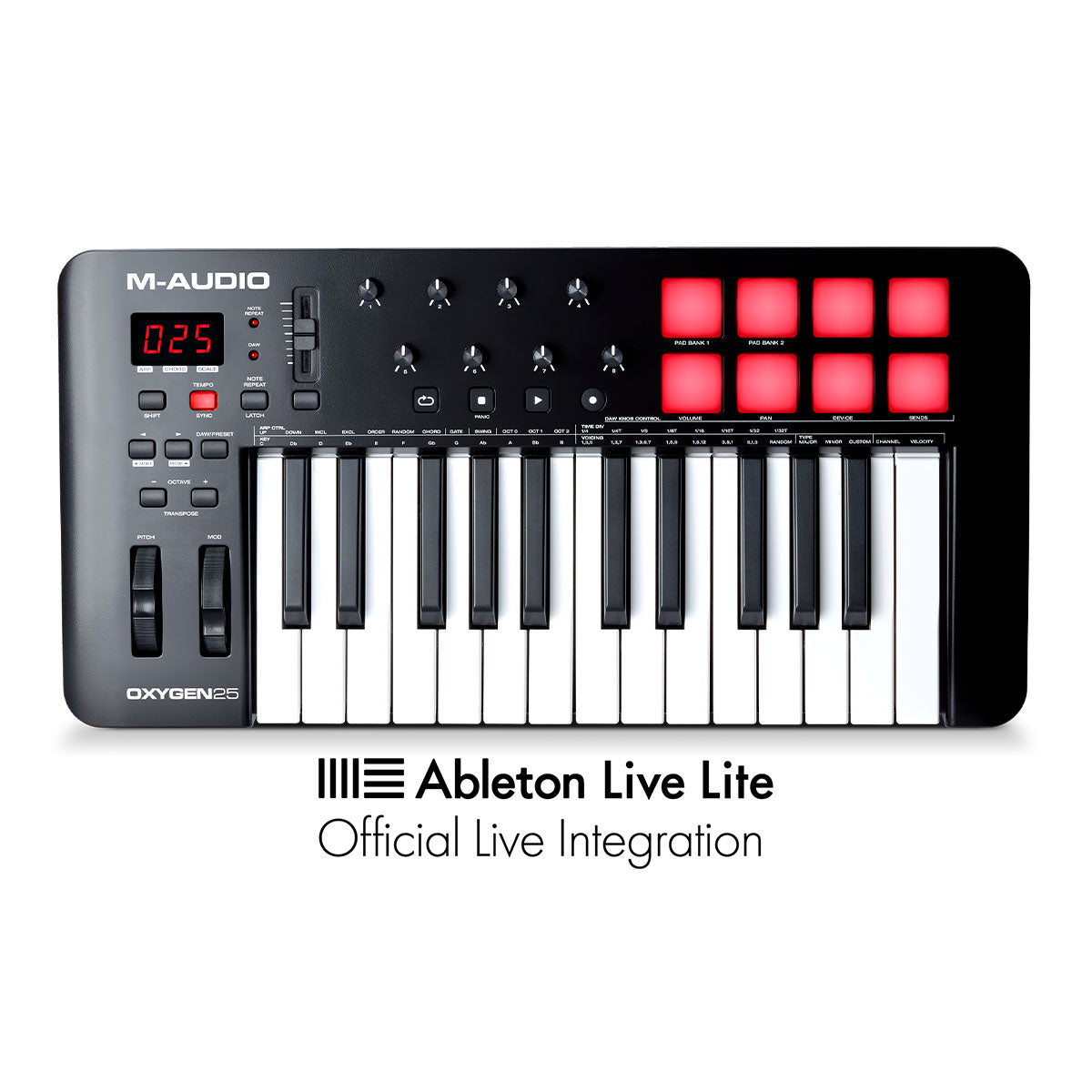 M-Audio Oxygen 25 MKV USB MIDI Controller 25-Key w/ Smart Controls &?Auto-Mapping