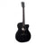Martin OMC-X1E BLACK: X-Series Acoustic Electric Guitar Orchestra Model Cutaway w/ Pickup & GigBag