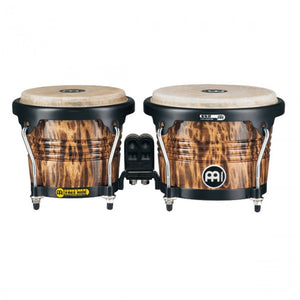 Meinl FWB190LB Marathon Designer Series Wood Bongo 6 3/4 & 8inch Leopard Burl 