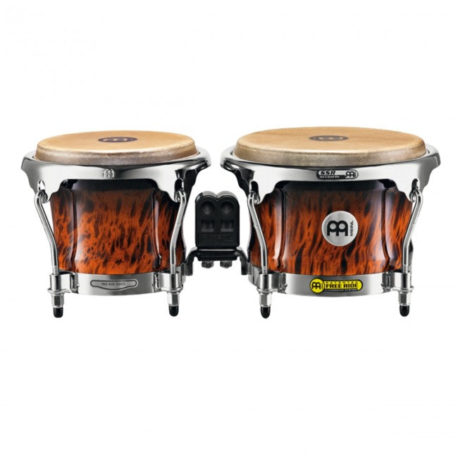 Meinl FWB400BB Professional Series Wood Bongo 7 &amp; 8 1/2inch Brown Burl