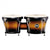 Meinl HB100VSB Headliner Series Wood Bongo 6 3/4 & 8inch Vintage Sunburst