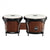 Meinl HB100VWB-M Headliner Series Wood Bongo 6 3/4 & 8inch Vintage Wine Barrel