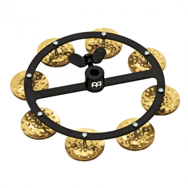 Meinl HTHH1B-BK Hi-Hat Tambourine Black w/ Single Row Brass Jingles