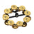 Meinl HTHH2B-BK Hi-Hat Tambourine Black w/ Double Row Brass Jingles