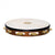 Meinl TAH1B-AB Headed Wood Tambourine African Brown w/ 1 Row Brass Jingles