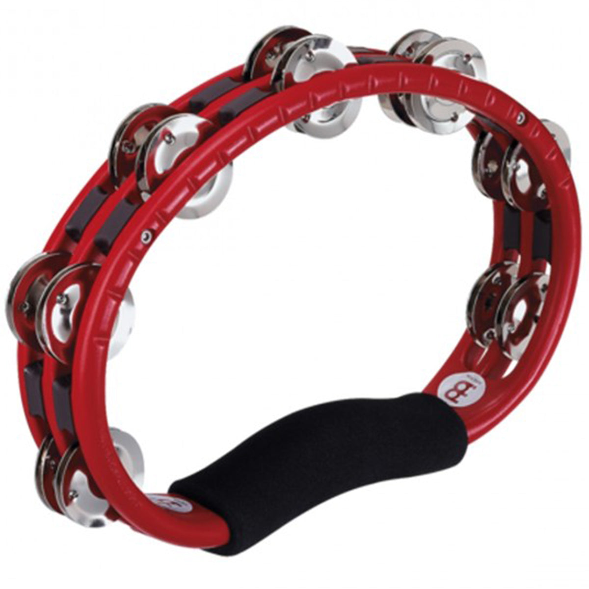 Meinl TMT1R Hand Held ABS Tambourine Red w/ Steel Jingles