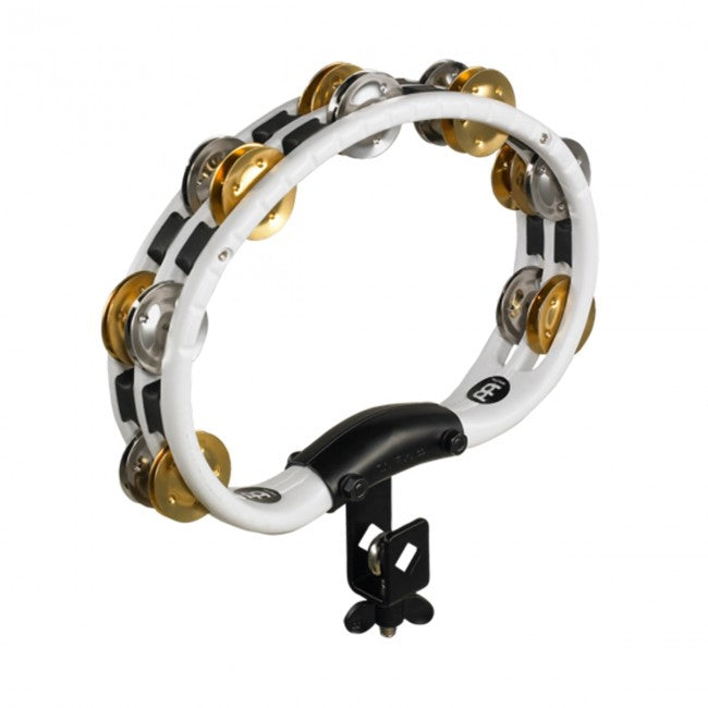 Meinl TMT2M-WH Mountable ABS Tambourine White w/ Dual Alloy Jingles