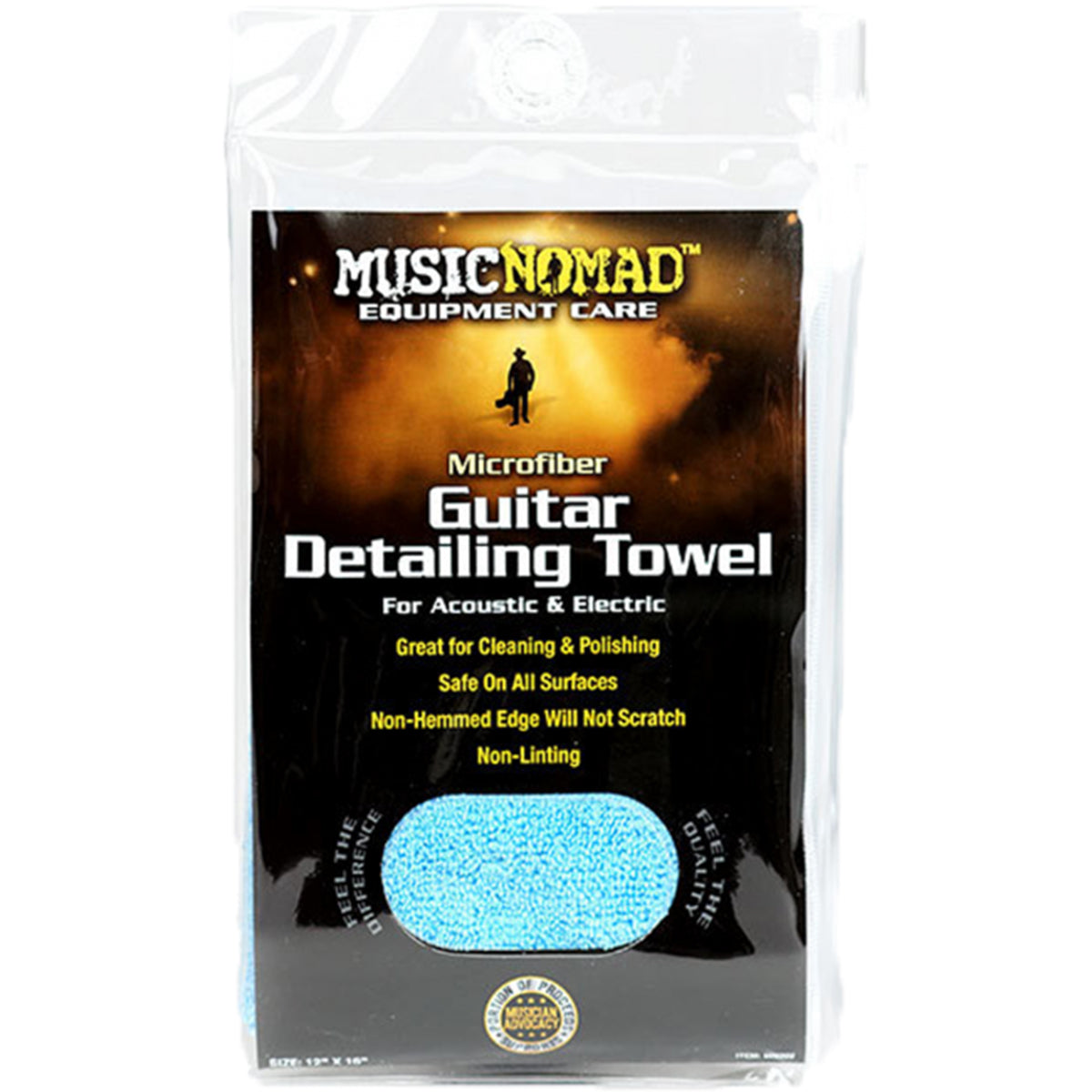 Music Nomad MN202 Microfiber Guitar Detailing Towel 12x16inch