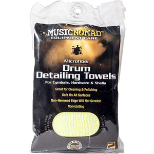 Music Nomad MN210 Microfiber Drum Detailing Towels 2-Pack