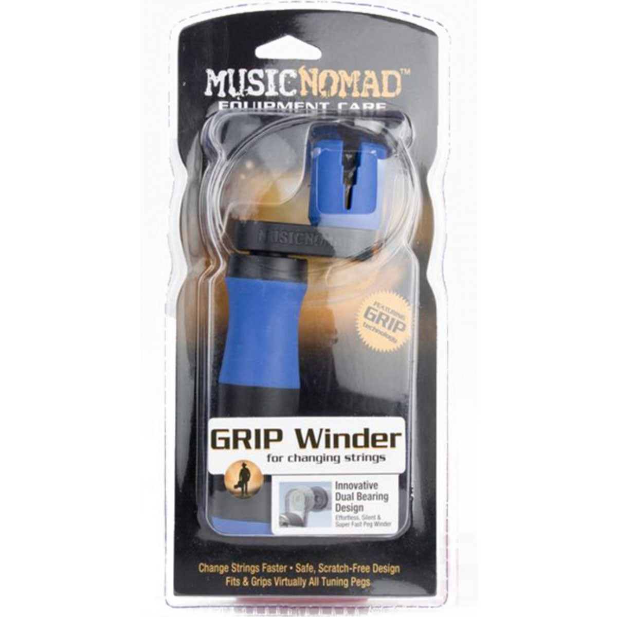 Music Nomad MN221 Grip Peg Winder Rubber Lined, Dual Bearing Winder