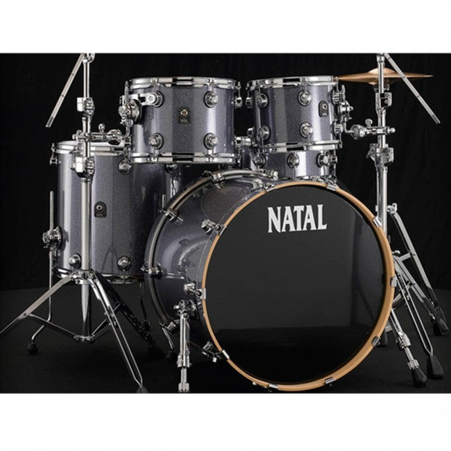 Natal Ash Drum Kit Grey Sparkle