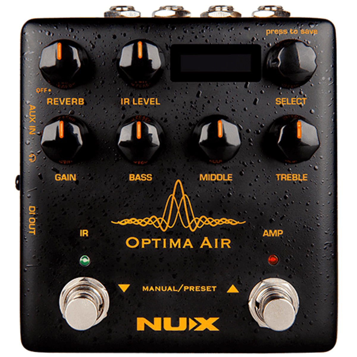 NU-X Verdugo Series Optima Air Acoustic Simulator & IR Loader Effects Pedal