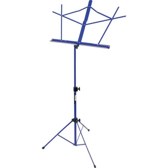 On Stage SM7122LBB Blue Music Stand with Bag