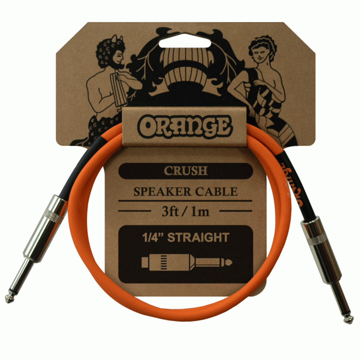 Orange CA040 Crush Speaker Cable 90cm (3ft) 1/4 Inch Jack-Jack
