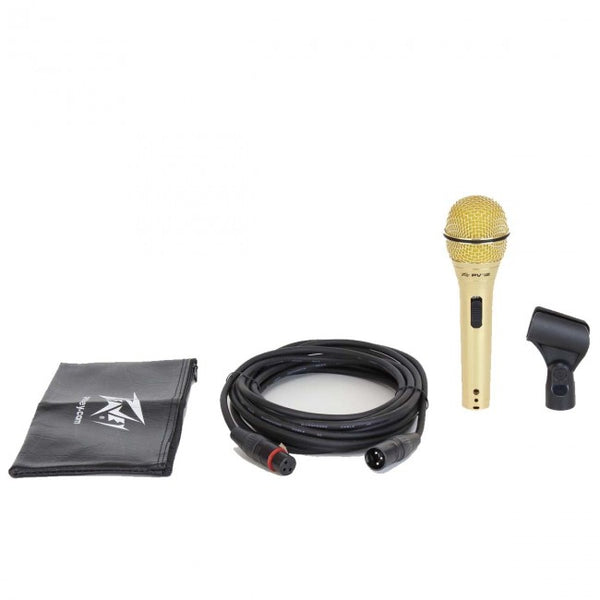 Peavey PVi 2G Gold Dynamic Microphone Mic w/ XLR Cable - Buy