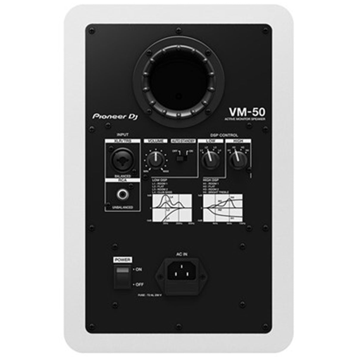 Pioneer DJ VM 50 Active Monitor Speaker - White (Single)