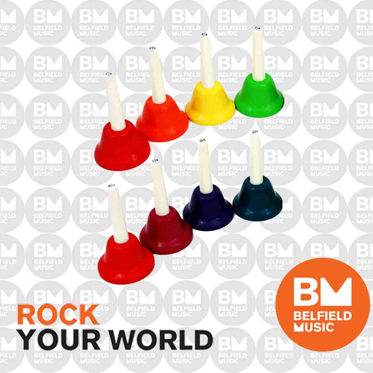 Chroma-Notes 8-Note Diatonic Handbell Set - Buy Online - Belfield Music