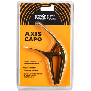 Ernie Ball 9603 Axis Universal Guitar Capo Gold Electric & Acoustic