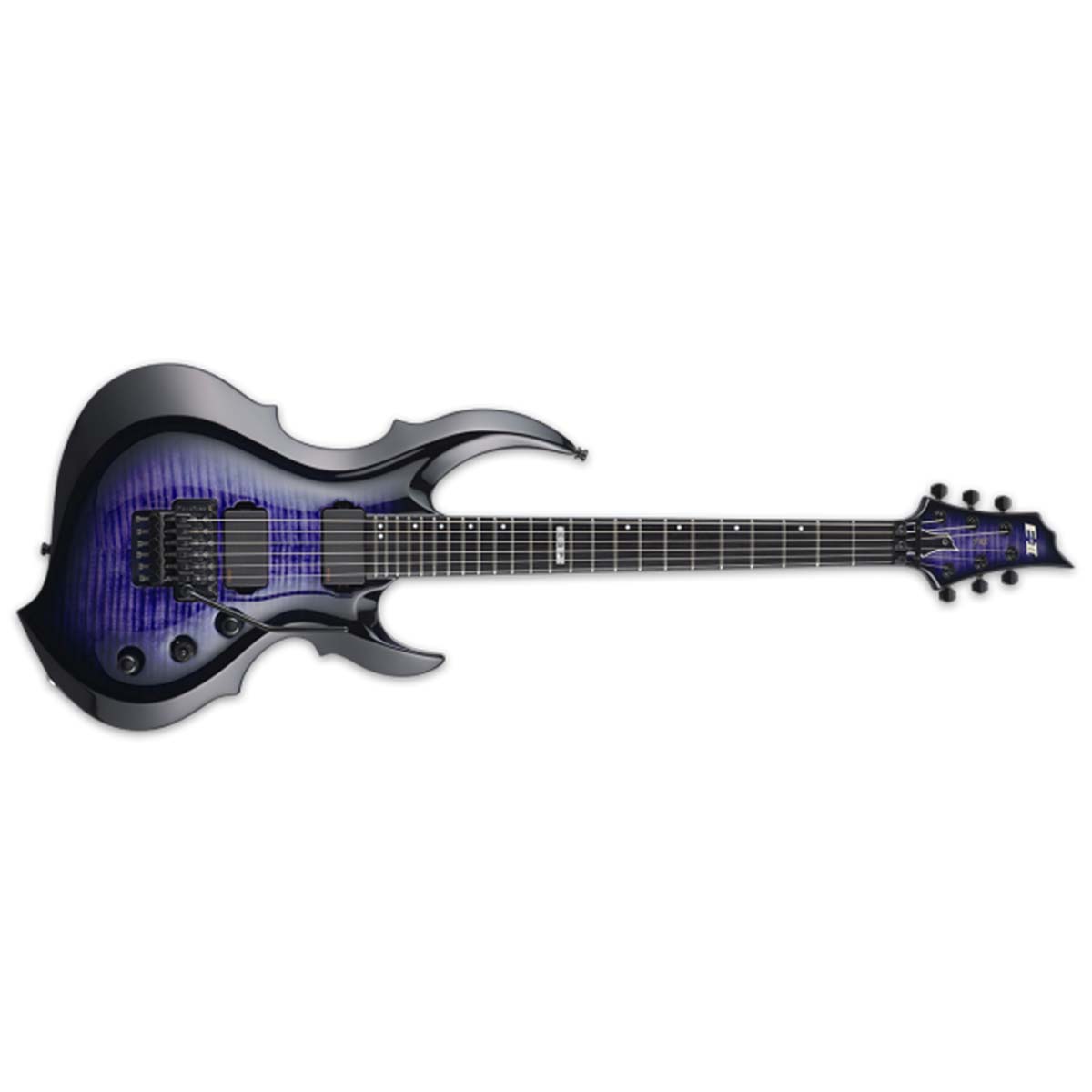 ESP E-II FRX Electric Guitar Flamed Maple Reindeer Blue w/ Floyd Rose & EMGs
