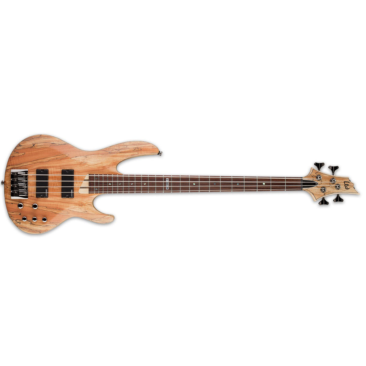 ESP LTD B-204SM Bass Guitar Bass Natural Satin Spalted Maple Top w/ Active EQ