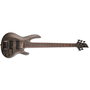 ESP LTD B-205SM Bass Guitar 5-String See Thru Black Satin Spalted Maple Top w/ Active EQ