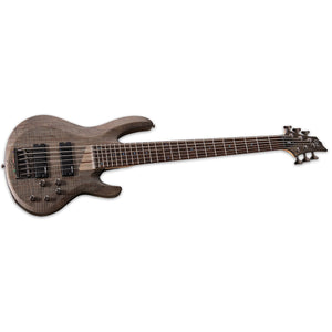 ESP LTD B-205SM Bass Guitar 5-String See Thru Black Satin Spalted Maple Top w/ Active EQ