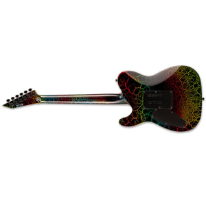 ESP LTD ECLIPSE 87 FR Electric Guitar Rainbow Crackle w/ Duncans & Floyd Rose - 1987 REISSUE
