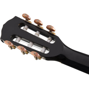 Fender CN-140SCE Classical Nylon Acoustic Guitar Black w/ Cutaway, Pickup & Case - 0970264306